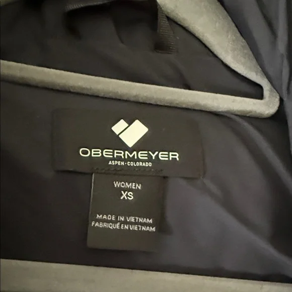 Obermeyer Black Quilted Puffer Vest with Faux-Fur Collar - Picture 3 of 3